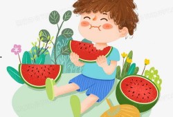 ps素材人物吃瓜,人物吃瓜瞬间捕捉