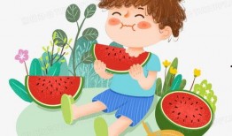 吃瓜卡通图,趣味解读生活百态